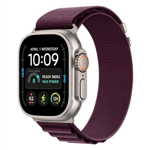 Tech-protect Nylon Pro Apple Watch 8 / 9 / 10 / 11 / 12 / Se / Ultra (44 / 45 / 46 / 49 Mm) Deep Burgundy, view 2
