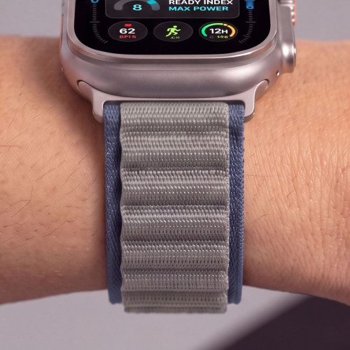 Tech-protect Nylon Pro Apple Watch 8 / 9 / 10 / 11 / 12 / Se / Ultra (44 / 45 / 46 / 49 Mm) Navy/grey, view 6