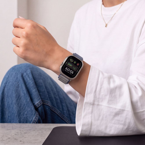 Tech-protect Nylon Pro Apple Watch 8 / 9 / 10 / 11 / 12 / Se / Ultra (44 / 45 / 46 / 49 Mm) Navy/grey, view 7