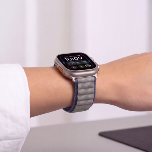 Tech-protect Nylon Pro Apple Watch 8 / 9 / 10 / 11 / 12 / Se / Ultra (44 / 45 / 46 / 49 Mm) Navy/grey, view 8