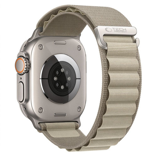 Tech-protect Nylon Pro Apple Watch 8 / 9 / 10 / 11 / 12 / Se / Ultra (44 / 45 / 46 / 49 Mm) Titanium/olive