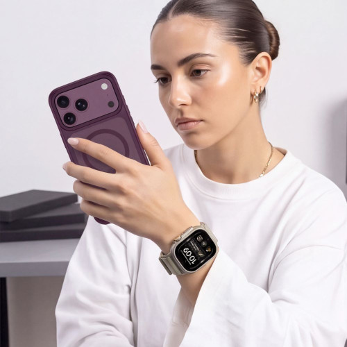 Tech-protect Nylon Pro Apple Watch 8 / 9 / 10 / 11 / 12 / Se / Ultra (44 / 45 / 46 / 49 Mm) Titanium/olive, view 4