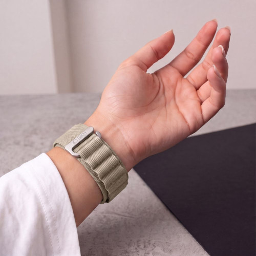 Tech-protect Nylon Pro Apple Watch 8 / 9 / 10 / 11 / 12 / Se / Ultra (44 / 45 / 46 / 49 Mm) Titanium/olive, view 6