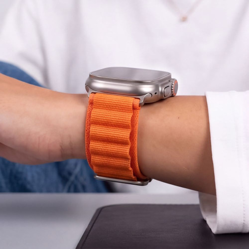 Tech-protect Nylon Pro Apple Watch 8 / 9 / 10 / 11 / 12 / Se / Ultra (44 / 45 / 46 / 49 Mm) Orange, view 7