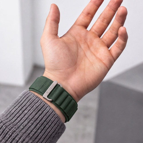 Tech-protect Nylon Pro Apple Watch 8 / 9 / 10 / 11 / 12 / Se / Ultra (44 / 45 / 46 / 49 Mm) Military Green, view 5