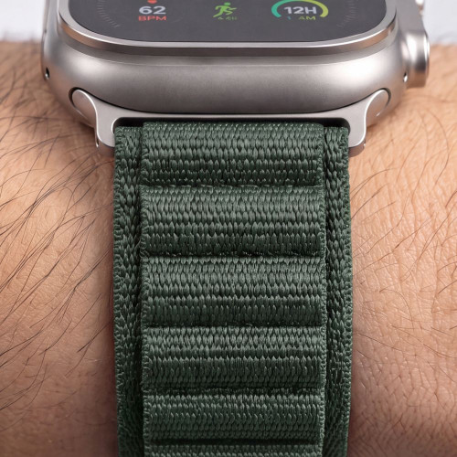 Tech-protect Nylon Pro Apple Watch 8 / 9 / 10 / 11 / 12 / Se / Ultra (44 / 45 / 46 / 49 Mm) Military Green, view 7