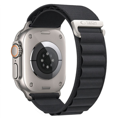 Tech-protect Nylon Pro Apple Watch 8 / 9 / 10 / 11 / 12 / Se / Ultra (44 / 45 / 46 / 49 Mm) Black