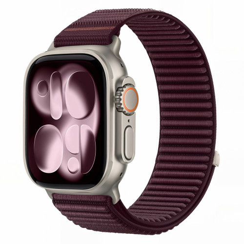 Tech-protect Nylonloop Apple Watch 8 / 9 / 10 / 11 / 12 / Se (40 / 41 / 42 Mm) Deep Burgundy