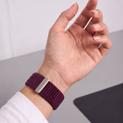 Tech-protect Nylonloop Apple Watch 8 / 9 / 10 / 11 / 12 / Se (40 / 41 / 42 Mm) Deep Burgundy, view 5