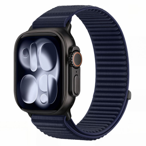 Tech-protect Nylonloop Apple Watch 8 / 9 / 10 / 11 / 12 / Se / Ultra (44 / 45 / 46 / 49 Mm) Navy Blue