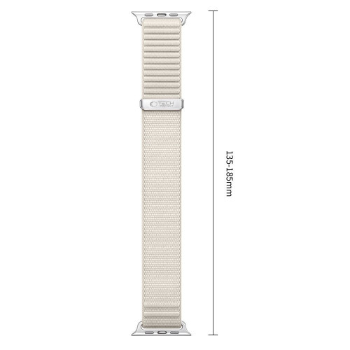 Tech-protect Nylonloop Apple Watch 8 / 9 / 10 / 11 / 12 / Se / Ultra (44 / 45 / 46 / 49 Mm) Starlight, view 3