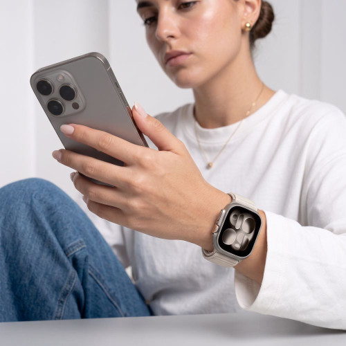 Tech-protect Nylonloop Apple Watch 8 / 9 / 10 / 11 / 12 / Se / Ultra (44 / 45 / 46 / 49 Mm) Starlight, view 4