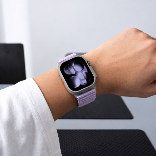 Tech-protect Nylonloop Apple Watch 8 / 9 / 10 / 11 / 12 / Se / Ultra (44 / 45 / 46 / 49 Mm) Purple, view 6