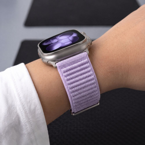 Tech-protect Nylonloop Apple Watch 8 / 9 / 10 / 11 / 12 / Se / Ultra (44 / 45 / 46 / 49 Mm) Purple, view 7