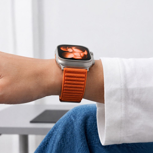 Tech-protect Nylonloop Apple Watch 8 / 9 / 10 / 11 / 12 / Se / Ultra (44 / 45 / 46 / 49 Mm) Orange, view 6