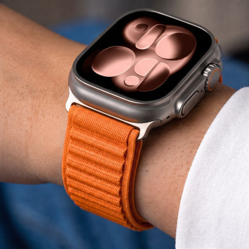 Tech-protect Nylonloop Apple Watch 8 / 9 / 10 / 11 / 12 / Se / Ultra (44 / 45 / 46 / 49 Mm) Orange, view 8