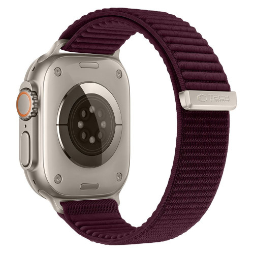 Tech-protect Nylonloop Apple Watch 8 / 9 / 10 / 11 / 12 / Se / Ultra (44 / 45 / 46 / 49 Mm) Deep Burgundy, view 2