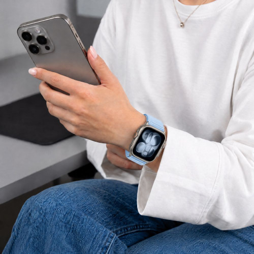 Tech-protect Nylonloop Apple Watch 8 / 9 / 10 / 11 / 12 / Se / Ultra (44 / 45 / 46 / 49 Mm) Baby Blue, view 5