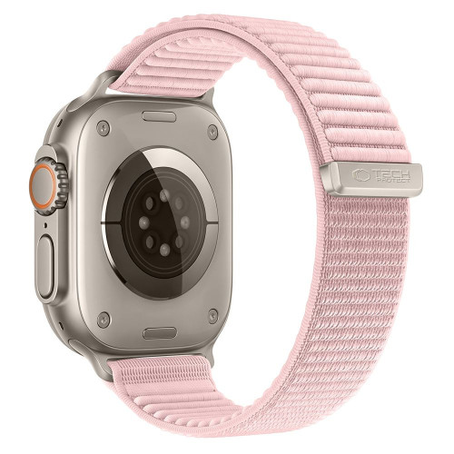 Tech-protect Nylonloop Apple Watch 8 / 9 / 10 / 11 / 12 / Se / Ultra (44 / 45 / 46 / 49 Mm) Powder Pink, view 2
