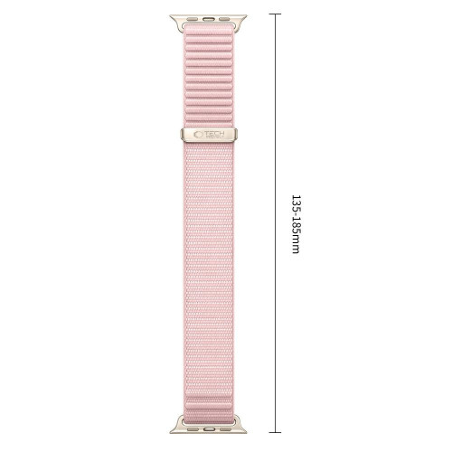 Tech-protect Nylonloop Apple Watch 8 / 9 / 10 / 11 / 12 / Se / Ultra (44 / 45 / 46 / 49 Mm) Powder Pink, view 3