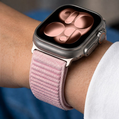 Tech-protect Nylonloop Apple Watch 8 / 9 / 10 / 11 / 12 / Se / Ultra (44 / 45 / 46 / 49 Mm) Powder Pink, view 7