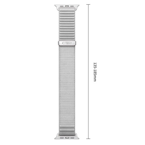 Tech-protect Nylonloop Apple Watch 8 / 9 / 10 / 11 / 12 / Se / Ultra (44 / 45 / 46 / 49 Mm) Light Grey, view 3