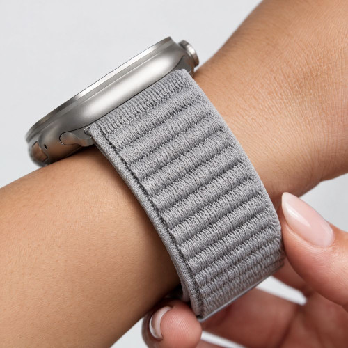 Tech-protect Nylonloop Apple Watch 8 / 9 / 10 / 11 / 12 / Se / Ultra (44 / 45 / 46 / 49 Mm) Light Grey, view 8
