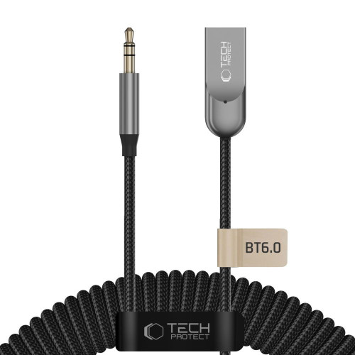 Tech-protect Ultraboost Au04 Audio Adapter Aux Bluetooth 6.0 Grey, widok 2