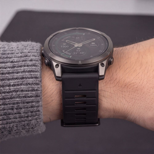 Tech-protect Silicone Garmin Fenix 5 / 6 / 6 Pro / 7 / 8 / 8 Pro / E / 9 / 9 Pro (47 Mm) Obsidian Black, view 8