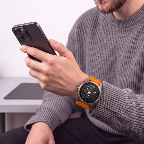 Tech-protect Silicone Garmin Fenix 5 / 6 / 6 Pro / 7 / 8 / 8 Pro / E / 9 / 9 Pro (47 Mm) Signal Orange, view 8