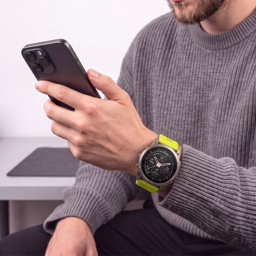 Tech-protect Silicone Garmin Fenix 5 / 6 / 6 Pro / 7 / 8 / 8 Pro / E / 9 / 9 Pro (47 Mm) Volt Lime, Ansicht 8