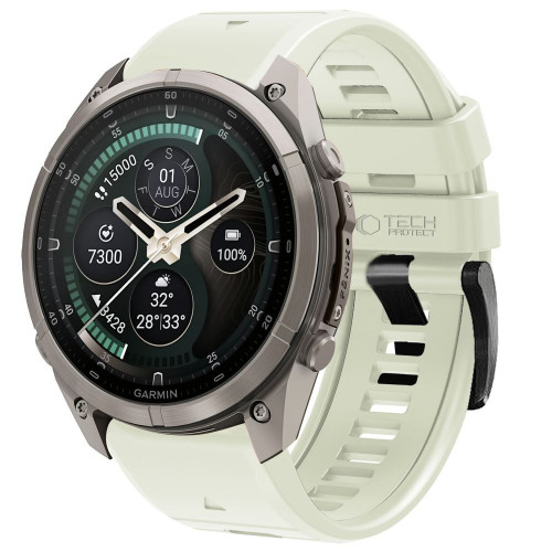 Tech-protect Silicone Garmin Fenix 5 / 6 / 6 Pro / 7 / 8 / 8 Pro / E / 9 / 9 Pro (47 Mm) Stone Grey