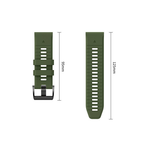 Tech-protect Silicone Garmin Fenix 5 / 6 / 6 Pro / 7 / 8 / 8 Pro / E / 9 / 9 Pro (47 Mm) Military Green, view 4