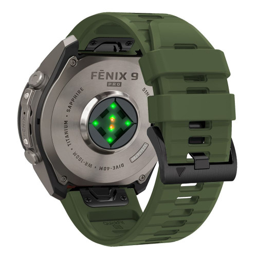 Tech-protect Silicone Garmin Fenix 5 / 6 / 6 Pro / 7 / 8 / 8 Pro / E / 9 / 9 Pro (51 Mm) Military Green, Ansicht 2