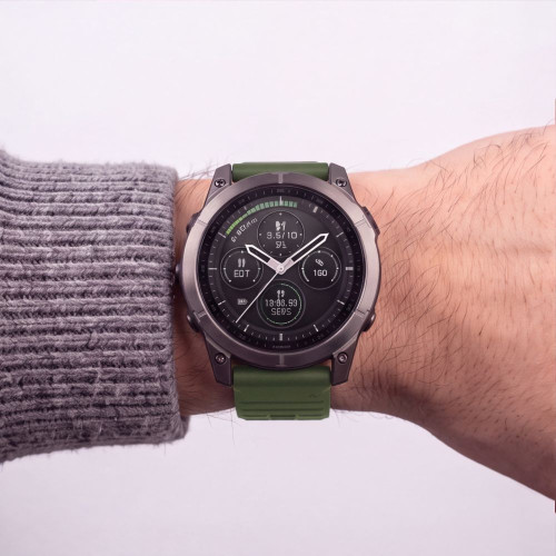 Tech-protect Silicone Garmin Fenix 5 / 6 / 6 Pro / 7 / 8 / 8 Pro / E / 9 / 9 Pro (51 Mm) Military Green, Ansicht 5