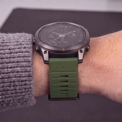 Tech-protect Silicone Garmin Fenix 5 / 6 / 6 Pro / 7 / 8 / 8 Pro / E / 9 / 9 Pro (51 Mm) Military Green, Ansicht 6