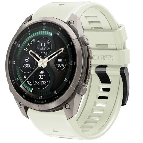 Tech-protect Silicone Garmin Fenix 5 / 6 / 6 Pro / 7 / 8 / 8 Pro / E / 9 / 9 Pro (51 Mm) Stone Grey