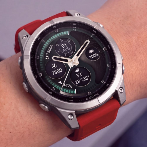 Tech-protect Silicone Garmin Fenix 5 / 6 / 6 Pro / 7 / 8 / 8 Pro / E / 9 / 9 Pro (51 Mm) Crimson Red, Ansicht 5