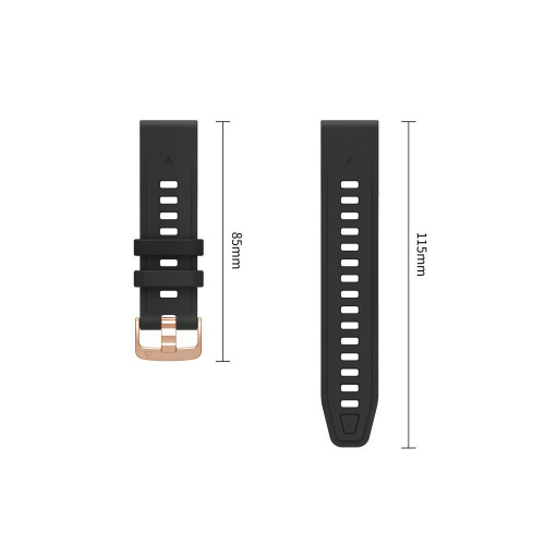 Tech-protect Silicone Garmin Fenix 5s / 5s Plus / 6s / 6s Pro / 7s / 8 / 9 / 9 Pro (43 Mm) Black, Ansicht 4