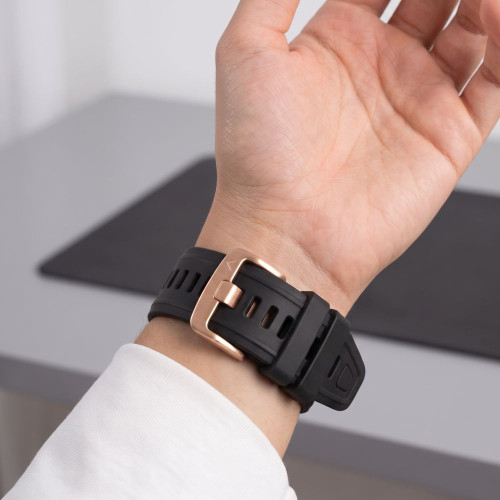 Tech-protect Silicone Garmin Fenix 5s / 5s Plus / 6s / 6s Pro / 7s / 8 / 9 / 9 Pro (43 Mm) Black, Ansicht 6