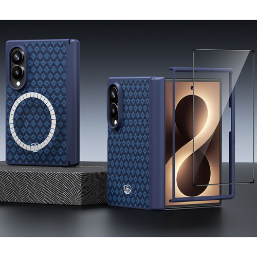 Benks Etui Magnetic Armor Grid Pro Grand Combo (C.K.FL.SA.BE.C060) do Samsung Galaxy Z Fold 8 niebieski, Ansicht 7