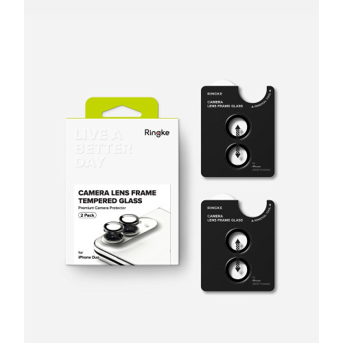 OsŁona Aparatu Ringke Camera Frame 2-pack Iphone Duo Black, Ansicht 7