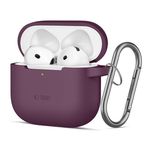 Tech-protect Silicone Hook Apple Airpods 4 / 5 Burgundy