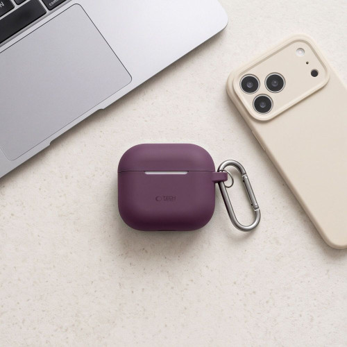 Tech-protect Silicone Hook Apple Airpods 4 / 5 Burgundy, Ansicht 4