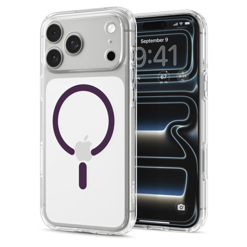 Spigen Ultra Hybrid Magsafe Iphone 17 Pro Max / 18 Pro Max Clear/burgundy, Ansicht 2