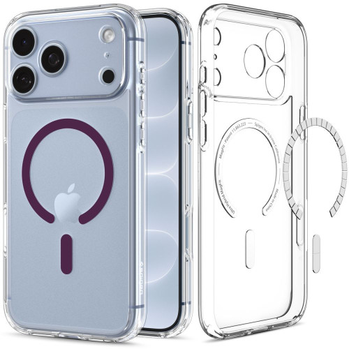 Spigen Ultra Hybrid Magsafe Iphone 17 Pro / 18 Pro Clear/burgundy