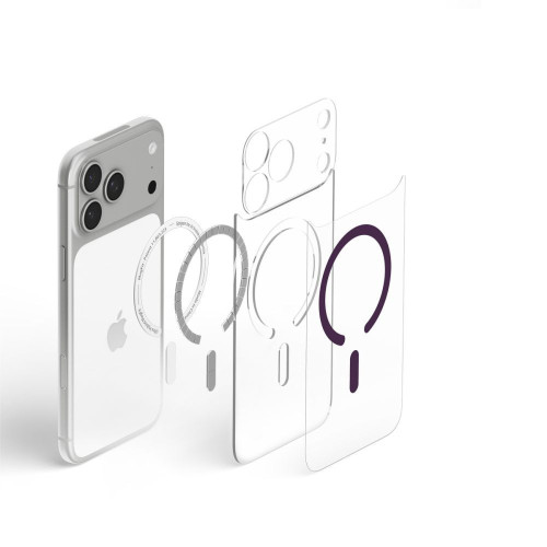 Spigen Ultra Hybrid Magsafe Iphone 17 Pro / 18 Pro Clear/burgundy, nézet 7