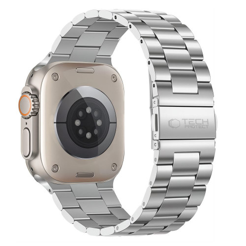 Tech-protect Stainless Apple Watch 8 / 9 / 10 / 11 / 12 / Se / Ultra (44 / 45 / 46 / 49 Mm) Silver, nézet 2
