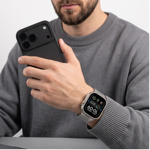 Tech-protect Stainless Apple Watch 8 / 9 / 10 / 11 / 12 / Se / Ultra (44 / 45 / 46 / 49 Mm) Silver, nézet 5