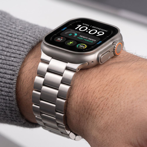 Tech-protect Stainless Apple Watch 8 / 9 / 10 / 11 / 12 / Se / Ultra (44 / 45 / 46 / 49 Mm) Silver, nézet 7